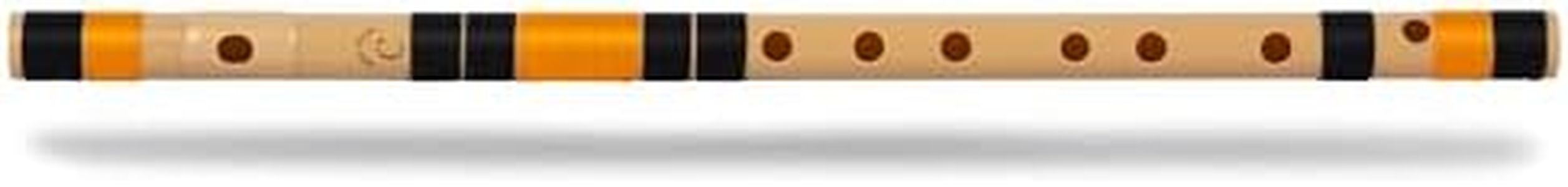 Radhe Flutes PVC Fiber C Natural Bansuri Middle Octave LEFT HANDED