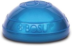 Bosu 6.5-Inch Diameter Unisex Dynamic Home Workout Balance Ball Pods for Strength and Flexibility, Grey and Blue (4 Pack)