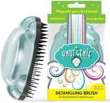 Knot Genie Detangling Hair Brush for Kids (Peaceful Powder) | Perfect Detangling Brush for Curly Hair, Gently Separate Tangles, Leaves Hair Smooth and Shiny | The Pain-Free Knot Detangler