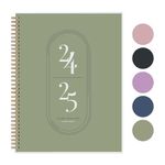 Rileys 2024-2025 18-Month Academic Weekly Planner - Academic Weekly & Monthly Agenda Planner, Flexible Cover, Notes Pages, Twin-Wire Binding (21.5 x 28 cm, Green)