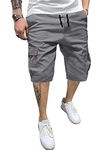 Meilicloth Mens Shorts Athletic Shorts for Men Activewear Quick Dry Basketball Shorts - Workout, Gym, Running Gray