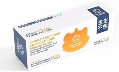 PET-EVER PureFeast Poultry Recipe Wet Canned Cat Food, 97% Animal Ingredients, Grain-Free & BPA-Free Cat Wet Food, 3.5 Ounce Cans (Pack of 6)