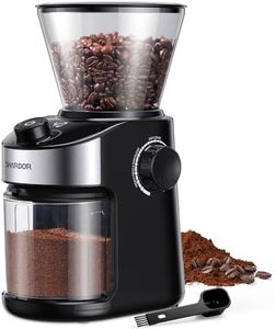 SHARDOR Burr Coffee Grinder Electric with 32 Grinding Sizes, Coffee Bean Grinder with 40 Seconds Adjustable Electronic Timer, Coffee Grinders for Home Use with Chamber Cleaning Button