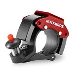 ROCKBROS Bike Bells Hidden MTB Bells Bicycle Bells for 22.2mm Handlebars, More Than 100dB, Clear & Long Sound Ringer, Mountain Bike, Scooter, Youth Bike