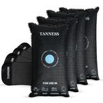Tanness 4 Pack x 1kg Car Dehumidifier Bags with Anti-Slip Pads - Essential Accessories, Moisture Absorber, Reusable, Recharges in Microwave - Multipurpose for Home, All Spaces & Vehicles