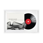MCS, White 16.5x25 Inch Double Groove Record Album Frame, 16.5 x 25