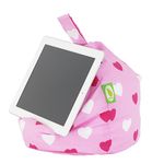 Bean Lazy iPad, eReader & Book Mini Bean Bag Fits All tablets and eReaders - Pink Hearts