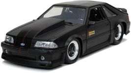 Bigtime Muscle 1:24 1989 Ford Mustang GT Die-cast Car Black, Toys for Kids and Adults