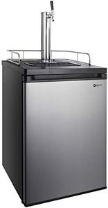 Kegco Kegerator Full Size Keg Refrigerator - Single Faucet - D System, Stainless Steel