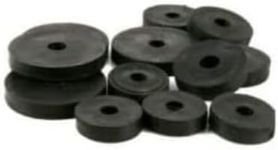 Assortment of Rubber Flat Washers Pack of 13 Tap Washers, Set includes 3 UK sizes, 3 x 3/8", 5 x 1/2" and 5 x 3/4" fits most traditional taps, perfect for tap repairs or replacements