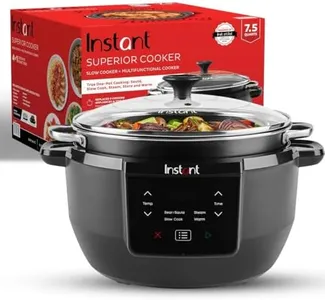 Instant Superior Cooker 7.5QT Slow Cooker and Multicooker, 4-in-1 Functions, Sears/Sauté, Slow Cooks/Roast, Steams and Warms, From The Makers of Instant Pot