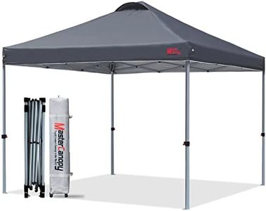 MasterCanopy 3 x 3 m Pop up Pavillon Faltpavillon Festzelt Partyzelt mit Entlüftung für Markt, Garten, Hof, Darkgrau