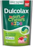 Dulcolax Kids Soft Chews Saline Laxative Watermelon Gentle Constipation Relief, Magnesium Hydroxide 1200mg, 15ct, Multicolor