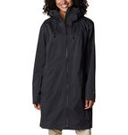 Columbia Womens Weekend Adventure Long Shell Jacket, Black, X-Small US