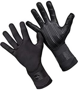 O'Neill Psycho Tech 3mm Neoprene Gloves, Performance Warmth for Cold-Water Surfing, Kayaking, Paddleboarding, and Diving, Black, Medium
