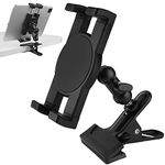 Mippko Clip Clamp Tablet Holder for Desk/Table/Glass Door/Desktop Baffle/Easel,Compatible with 7~12.9 inch iPad/Nexus/LG G Pads/Fire HD,360°Adjustment Aluminium Alloy Arm Metal Mount