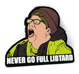 Never Go Full Libtard Liberal Scream PVC Hook and Loop Patch | Funny Tactical Patch