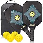 Pickleball Paddle Graphite, Pickleball Racket Carbon Fiber Face, Cushion Comfort Light Weight Pickleball Paddles, Polymer Honeycomb Core Pickleball Racket