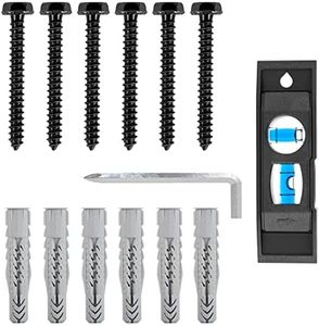 Mounting Dream Lag Bolt Kit for TV Wall Mount Comes with M8 Lag Bolt for Wood Stud, Fischer Anchors for Concrete Wall, Includes Allen Key and Bubble Level for Easy Installation MD5753