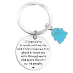 Jeffdad Funny Keychains, Friendship Keychains Best Friend Keychains Unique Friendship Gifts Birthday Gifts for Friends Sisters