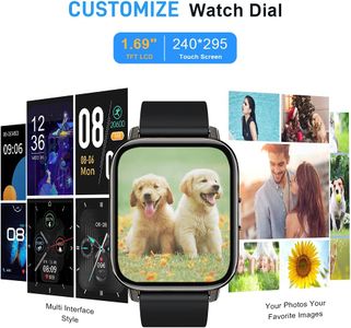 Fitness Tracker Smart Watch 1.69" – Heart Rate & Activity Monitor
