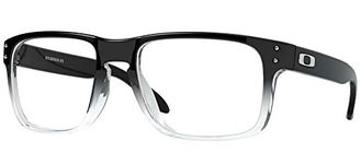 Oakley mens Ox8156 Holbrook Rx Prescription Eyewear Frames, Polished Black Clear Fade/Demo Lens, 56 mm US