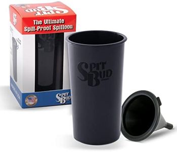 Original Black Spit Bud Portable Spittoon with Can Opener: The Ultimate Spill-Proof Spitter by Spitbud