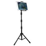 BROLAVIYA Mobile and Tablet Tripod Floor Stand for Home Office Stage for All 4~10.5 Diagonal inches Display Devices