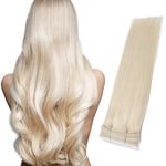 100g -12" 14" 16" 18" 20" 22" 24" 26"- Full Head Remy Human Hair Weaves/wefts for Sew in or Glue in- Grade AAA-Multi-Colours (26", 60 Platinum Blonde)