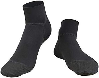 Scuba Diving Socks, 3mm Neoprene Sand Soccer Beach Volleyball Socks Anti Slip Snorkeling Dive Wetsuit Shoes Thermal Water Fin Socks for Kayaking Sailing Swimming Surfing Watersports Ankle Boots