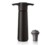 Vacu Vin Wine Saver - Black | 1 x Vacuum Pump + 1 x Vacuum Wine Stopper