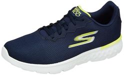 Skechers Mens Go Run 400 Navy/Lime Running Shoe - 7 UK (8 US) (54351ID-NVLM)