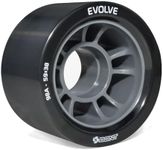 Bont Skates - Evolve Roller Derby Skate Wheel - Indoor Roller Skate Wheels - Rollerskate Wheels - 88A 92A 95A 98A - Red Black Blue Purple (Black 98A - Set of 4 Wheels)