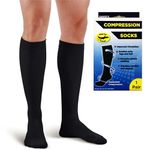 HiFEN® Compression Socks for Women & Men - 1 Pair Knee High Compression Stockings for Sport, Athletic, Edema, Blood Circulation, Diabetic, Pregnancy, Nursing Flight Socks