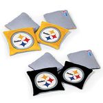 Wild Sports NFL Pittsburgh Steelers 8pk Dual Sided Bean Bags, Team Color