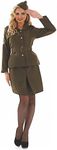 Fun Shack Army Girl Costume for Women, Military Costume Women, Womens Army Costume, Ww2 Costumes for Women, Army Outfit Women, Small