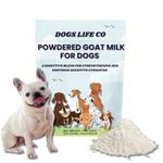 Dogs Life Co, Instant Whole Goat Milk Powder for Dogs - Probiotic, Prebiotic and Complete Protein Whole Goat Milk Powder for Dogs and Puppies, 113G (4oz) Bag - Made in Canada