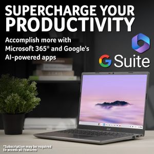 Acer Chromebook Plus 514 Laptop – Intel i3, 8GB RAM, 256GB SSD, 14" WUXGA