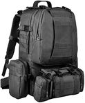 CVLIFE Military Tactical Backpack Survival Rucksack Army Assault Pack Molle Bag