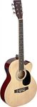 Stagg SA20ACE NAT Auditorium Cutaway Acoustic-Electric Guitar - Natural