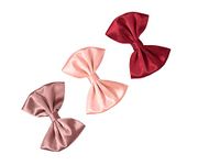 CHERRY WONDERS Hair Bows, Ribbon Bows with Alligator Clip - Multi1, Pack of 3