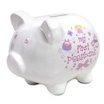 Baby Essentials Baby’s First Piggy Banks for Boys and Girls in Blue or Pink (Pink)