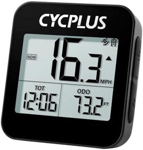 CYCPLUS GPS Bike Computer, Wireless Cycling Computer with Automatic Backlight, Bicycle Speedometer Odometer with Waterproof and Lager Battery, Provide Professional Data Analysis