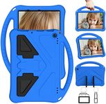 EabHulie Case for Amazon Fire HD 10/10 Plus 10.1" 11th Gen 2021, Kids Friendly Durable Lightweight Handle Stand Shockproof Protective Cover Blue