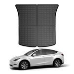 KIKIMO for Tesla Model Y Trunk Mat Cargo Mat 2020-2023 2024, forTesla Model Y 5-Seater Accessories, All Weather TPE Cargo Trunk Liner, Heavy Duty Non Slip Trunk Protector Custom Fit for Model Y