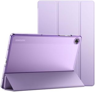 JETech Case for Samsung Galaxy Tab A9+ / A9 Plus 11-Inch 2023, Slim Translucent Back Tri-Fold Folio Stand Protective Tablet Cover, Auto Wake/Sleep (Light Purple)