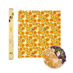 SUPERBEE Beeswax Wrap Roll, Reusable Beeswax Wrap for Food, Wrap Roll, Reusable Bees Wrap Paper for Wrapping Vegetables, Cheese Paper, Bowl Covers and Sandwich Wrapping Paper, Roll XL - Passion