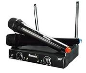 Mr Entertainer WY60D Dual Professional Wireless Microphone System. Perfect For Use With Karaoke Machines