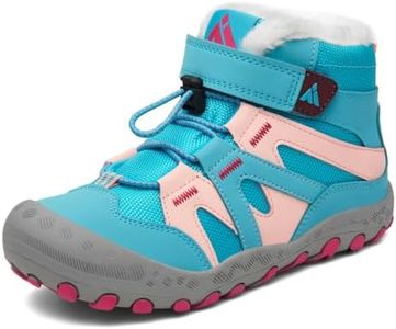 Mishansha Kids Hiking Boots Winter Snow Boys Girls Blue 13 Little Kid