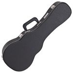 Kinsman KUC12 Regular Hardshell Concert Ukulele Guitar Case - Black